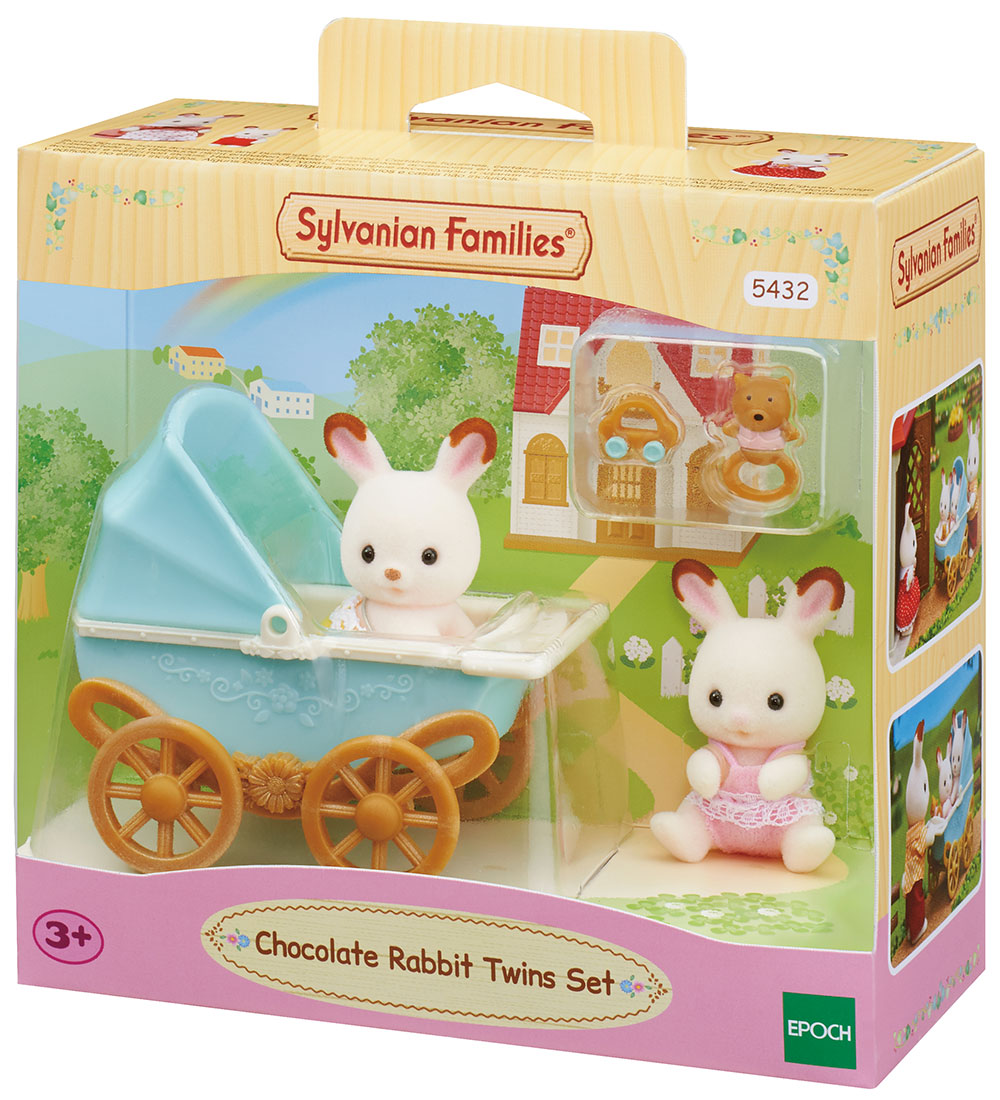 Sylvanian Families - Chocolate Rabbit Twins - 5432 - Sylvanian Families - One Size - Puppenzubehör