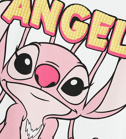 Name It T-shirt - NmfAsbiri - Stitch - Bright White