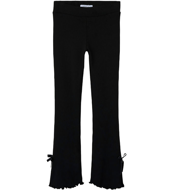 Name It Leggings - Rib - NfkTimba - Sort
