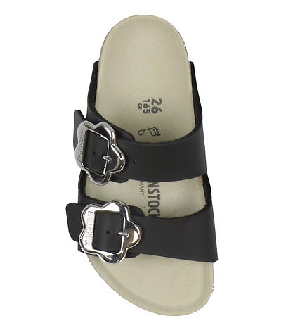 Birkenstock Sandaler - Arizona Kids Flower Buckle - Sort Birkenstock Sandaler - Arizona Kids Flower Buckle - Sort