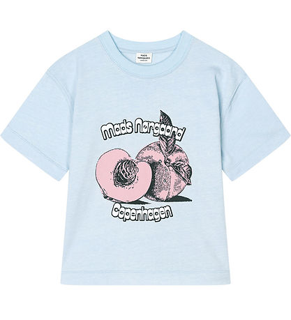 Mads Nørgaard T-shirt - Dry Single Tristi - Ballad Blue m. Print