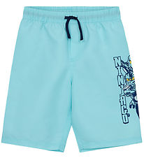 LEGO® Ninjago Badeshorts - LwAgan 306 - UV40+ - Mint m. Print LEGO® Ninjago Badeshorts - LwAgan 306 - UV40+ - Mint m. Print