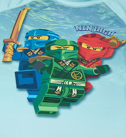 LEGO® Ninjago Badebluse - LwAgan 300 - UV40+ - Mint m. Print