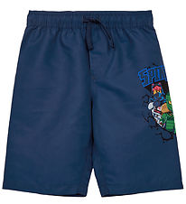LEGO® Ninjago Badeshorts - LwAgan 302 - UV40+ - Mørkeblå m. Prin LEGO® Ninjago Badeshorts - LwAgan 302 - UV40+ - Mørkeblå m. Prin