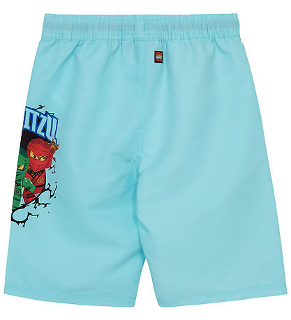 LEGO® Ninjago Badeshorts - LwAgan 302 - UV40+ - Mint m. Print LEGO® Ninjago Badeshorts - LwAgan 302 - UV40+ - Mint m. Print