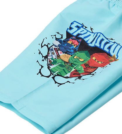 LEGO® Ninjago Badeshorts - LwAgan 302 - UV40+ - Mint m. Print LEGO® Ninjago Badeshorts - LwAgan 302 - UV40+ - Mint m. Print