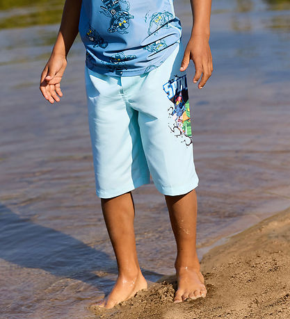 LEGO® Ninjago Badeshorts - LwAgan 302 - UV40+ - Mint m. Print LEGO® Ninjago Badeshorts - LwAgan 302 - UV40+ - Mint m. Print
