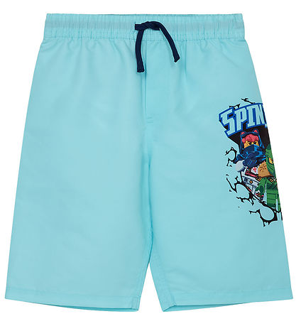 LEGO® Ninjago Badeshorts - LwAgan 302 - UV40+ - Mint m. Print LEGO® Ninjago Badeshorts - LwAgan 302 - UV40+ - Mint m. Print