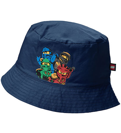 LEGO® Ninjago Bøllehat - LwAgan 319 - Mørkeblå m. Print LEGO® Ninjago Bøllehat - LwAgan 319 - Mørkeblå m. Print