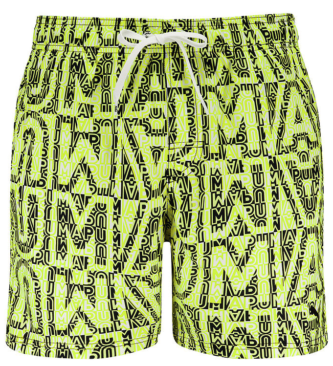 Puma Badeshorts - Lemon/Sort
