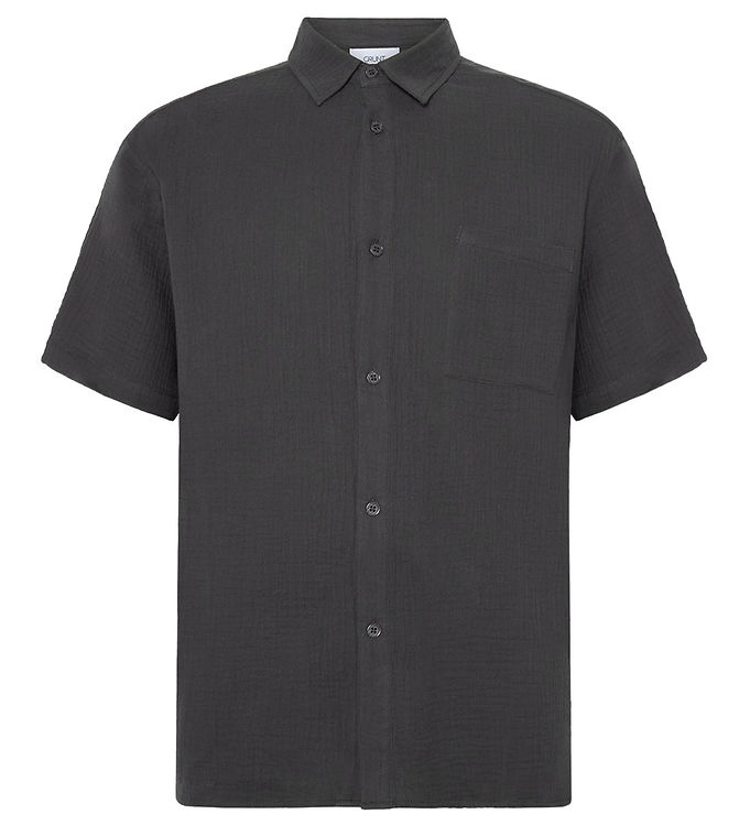 Grunt Skjorte - Musselin - GrOla - Grå