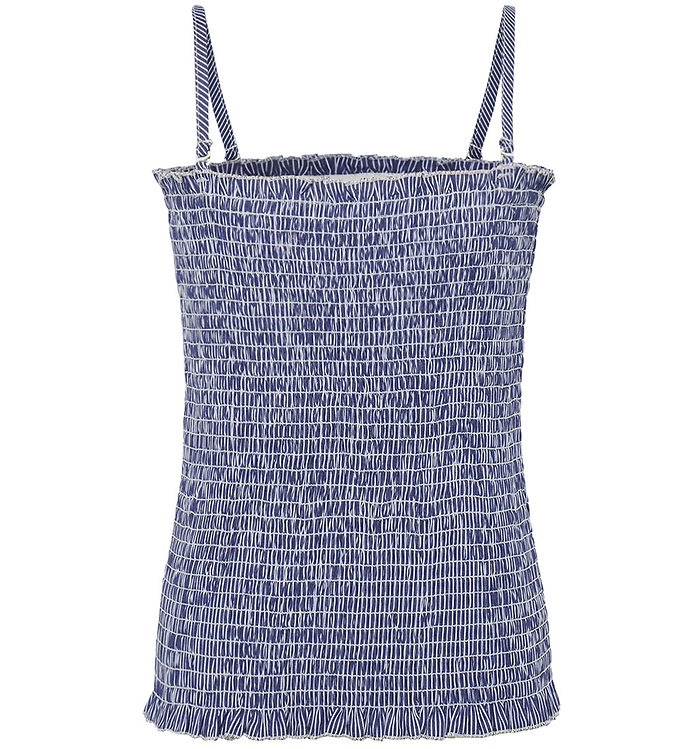 Grunt Top - GrBibi Pin - Navy/Hvid