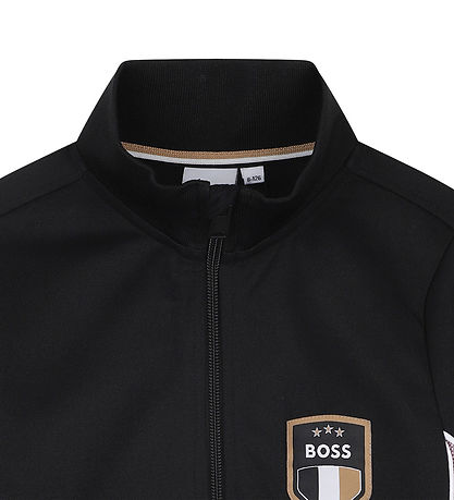 BOSS Cardigan - Team Boss - Sort m. Rosa