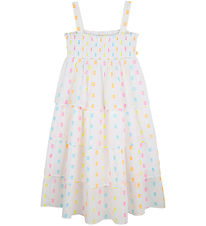 Billieblush Kjole - Hvid/Neon m. Prikker Billieblush Kjole - Hvid/Neon m. Prikker