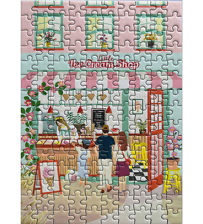 Vissevasse Puslespil - 15x21 cm - 150 Brikker - Little Ice Cream