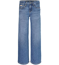 Calvin Klein Jeans - High Rise Wide Leg - Soft Blue Calvin Klein Jeans - High Rise Wide Leg - Soft Blue