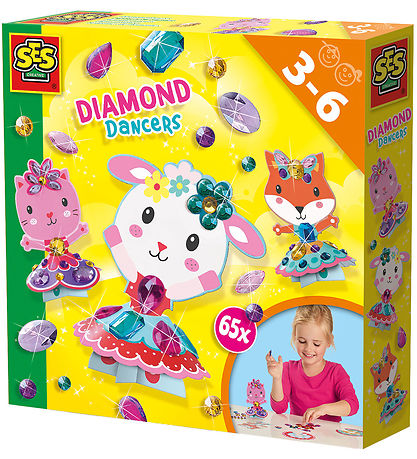 SES Creative Diamantmosaik - Dansende Dyr SES Creative Diamantmosaik - Dansende Dyr