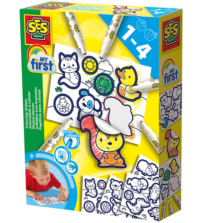 SES Creative - Min Første - Farvelæg Klistermærker