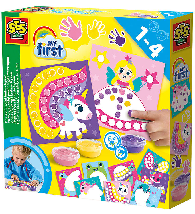 SES Creative Fingermaling - Min Første - Fantasi figurer