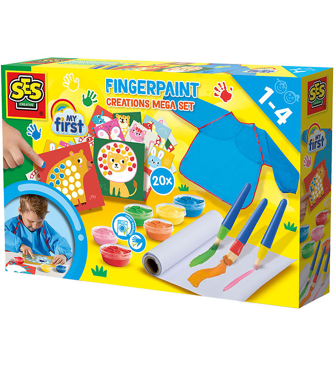 SES Creative - Min Første - Fingermaling Megasæt