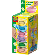 SES Creative - Fingermaling - 6x45ml - Pastelfarver SES Creative - Fingermaling - 6x45ml - Pastelfarver