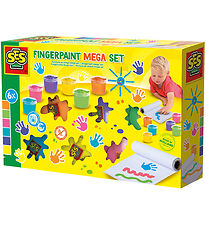 SES Creative - Fingermaling Megasæt  - 6x110ml