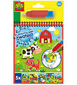SES Creative - Bondegård Malebog - Farv med Vand SES Creative - Bondegård Malebog - Farv med Vand
