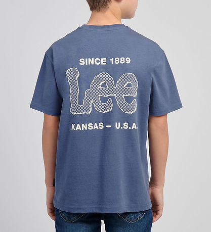 Lee T-shirt - Supercharged - Vintage Indigo