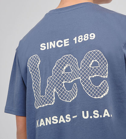 Lee T-shirt - Supercharged - Vintage Indigo