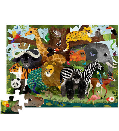 Crocodile Creek Puslespil - 36 Brikker - Jungle Friends