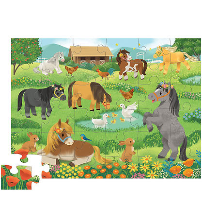 Crocodile Creek Puslespil - 36 Brikker - Pretty Ponies