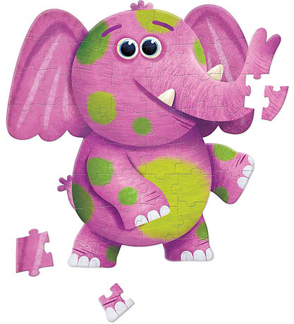 Crocodile Creek Puslespil - 48 Brikker - Jumbo Elefant