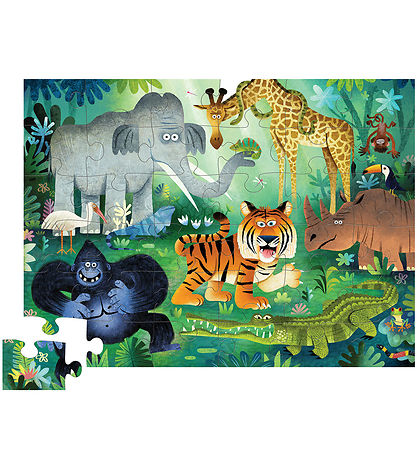 Crocodile Creek Gulvpuslespil - 36 Brikker - Wild Kingdom