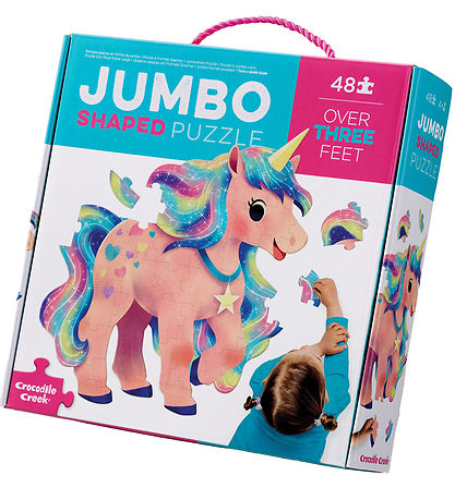 Crocodile Creek Puslespil - 48 Brikker - Jumbo Enhjørning