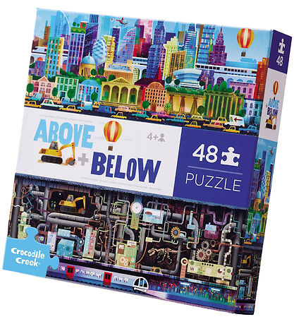 Crocodile Creek Puslespil - 48 Brikker - Above & Below - Big Cit Crocodile Creek Puslespil - 48 Brikker - Above & Below - Big Cit