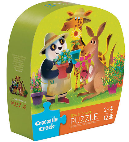 Crocodile Creek Puslespil - 12 Brikker - Flower Power Crocodile Creek Puslespil - 12 Brikker - Flower Power