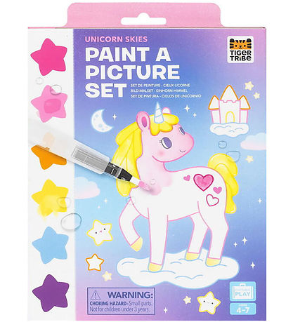 Tiger Tribe Farvesæt - Paint A Picture Set - Unicorn Skies Tiger Tribe Farvesæt - Paint A Picture Set - Unicorn Skies