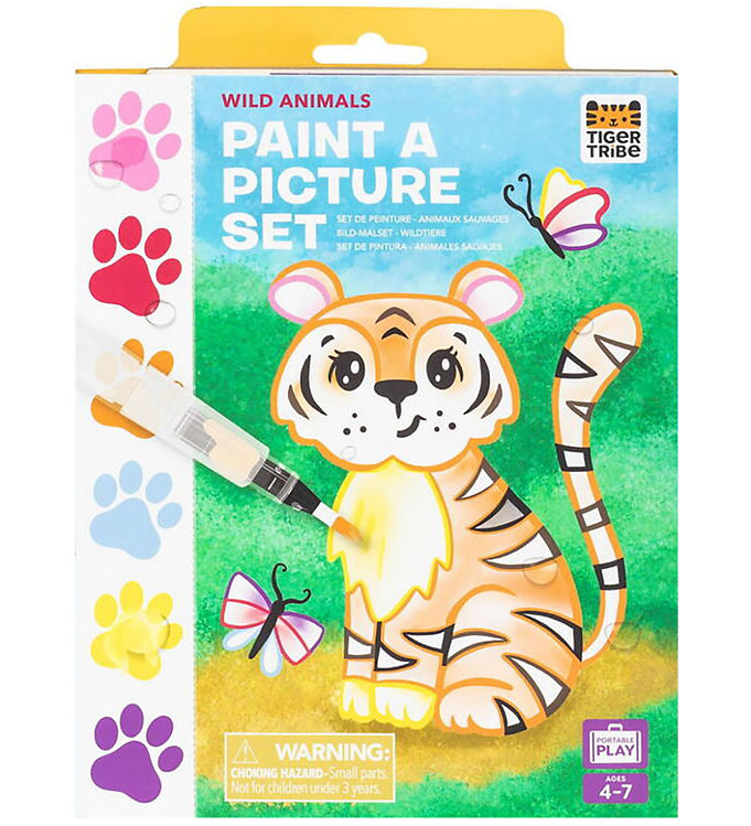 Tiger Tribe Farvesæt - Paint A Picture Set - Wild Animals