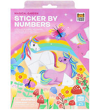 Tiger Tribe Kreasæt - Sticker by Numbers - Magical Garden