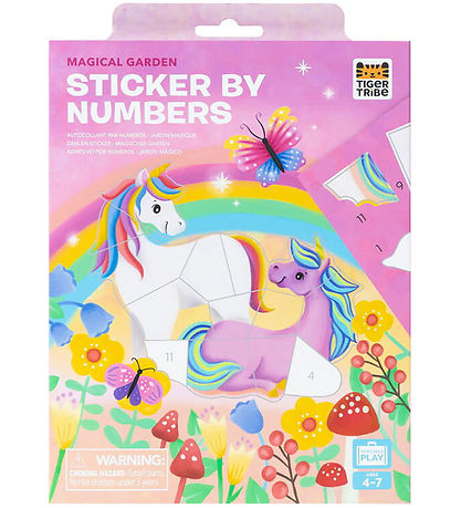 Tiger Tribe Kreasæt - Sticker by Numbers - Magical Garden