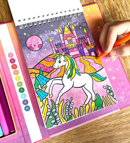 Tiger Tribe Farvesæt - Colour by Numbers - Unicorn Dreaming