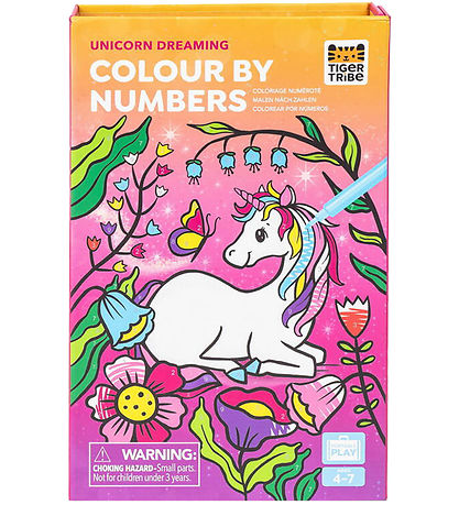 Tiger Tribe Farvesæt - Colour by Numbers - Unicorn Dreaming