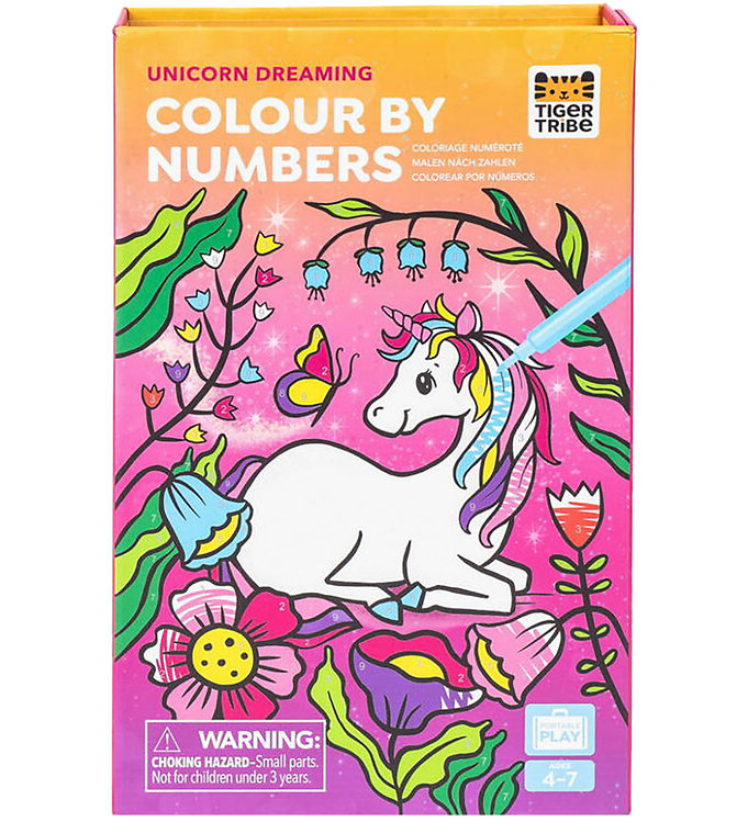 Tiger Tribe Farvesæt - Colour by Numbers - Unicorn Dreaming