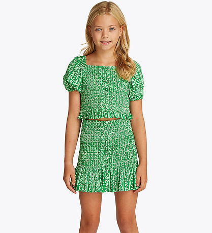Tommy Hilfiger Nederdel - Printed Smock - Radiant Green