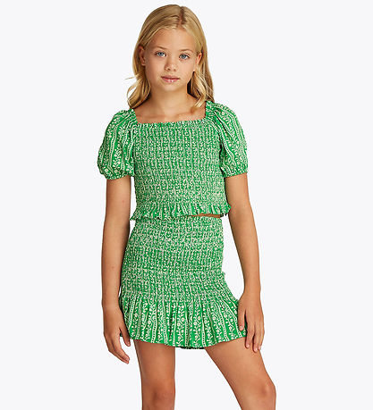 Tommy Hilfiger Top - Printed Smock - Radiant Green Tommy Hilfiger Top - Printed Smock - Radiant Green