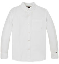 Tommy Hilfiger Skjorte - Hør - Linen Blend - Hvid Tommy Hilfiger Skjorte - Hør - Linen Blend - Hvid