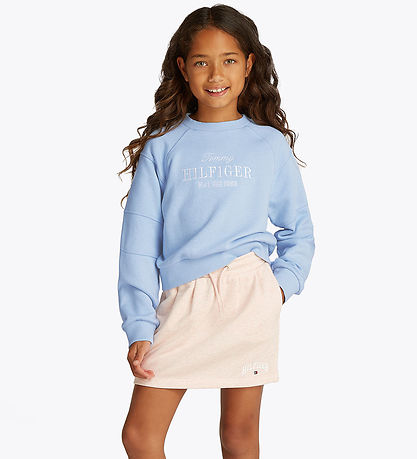 Tommy Hilfiger Sweatshirt - Script - Luchtig Blue