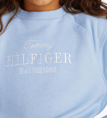 Tommy Hilfiger Sweatshirt - Script - Luchtig Blue