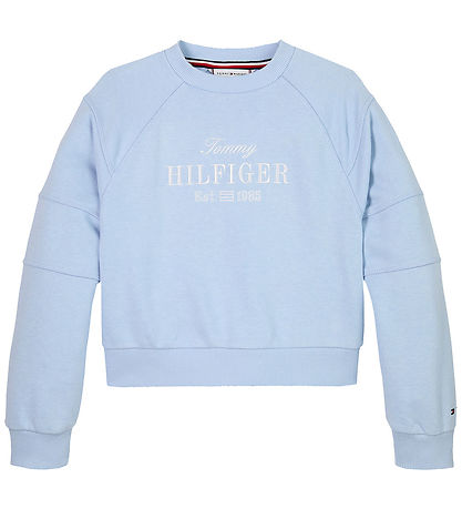 Tommy Hilfiger Sweatshirt - Script - Luchtig Blue
