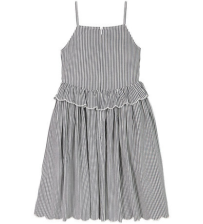Tommy Hilfiger Kjole - Strap Dress - Dark Night Navy Stripes Tommy Hilfiger Kjole - Strap Dress - Dark Night Navy Stripes